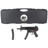 AP5P-Navy, Semi-automatic Pistol, 9MM, 5.8" Threaded Barrel, Matte Finish, Black, Adjustable Sights, Manual Safety, 30 Rounds, 2 Magazines HG6035N-N
