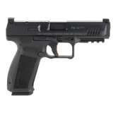 TP9, METE SFT, Striker Fired, Semi-automatic, Polymer Frame Pistol, Full Size, 9MM, 4.47" Barrel, Black, 3 Dot White Sights, Flared Magwell, Holster Fit and Lock, Optics Ready, 2 Magazines, (1)-18 Round and (1)-20 Round HG6595-N