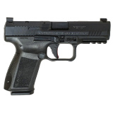METE SFT One Series, Striker Fired, Semi-automatic, Polymer Frame Pistol, Full Size, 9MM, 4.46" Barrel, Cerakote Finish, Black, Optics Ready (Shield RMS/RMSc Footprint), 3-Dot White Sights, 18 Rounds, 1 Magazine HG6595OS-N