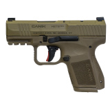 METE MC9, Semi-automatic, Striker Fired, Poylmer Frame Pistol, Micro Compact, 9MM, 3.18" Barrel, Matte Finish, Flat Dark Earth Frame, Black Slide, Optic Ready, 10 Rounds, 2 Magazines, California Compliant HG7651CABD-N
