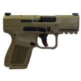 METE MC9, Semi-automatic, Striker Fired, Poylmer Frame Pistol, Micro Compact, 9MM, 3.18" Barrel, Matte Finish, Flat Dark Earth Frame, Black Slide, Optic Ready, 10 Rounds, 2 Magazines, California Compliant HG7651CABD-N