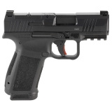 METE MC9L, Semi-automatic, Striker Fired, Polymer Frame Pistol, Compact, 9MM, 3.18" Barrel, Nitride Finish, Black, Optic Ready, White Dot Front Sight, Blackout Rear Sight, 2 Magazines, 17 Rounds, Includes MeCANiK MO1 Red Dot Optic, Custom Holster HG7882V