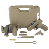 METE MC9LS, Semi-automatic, Striker Fired, Polymer Frame Pistol, Compact, 9MM, 3.64" Barrel, Flat Dark Earth, Optic Ready, White Dot Front Sight, Blackout Rear Sight, 2 Magazines, 10 Rounds, California Compliant HG7885CAD-N
