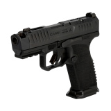METE MC9 Prime Radian, Semi-automatic, Striker Fired, Polymer Frame Pistol, Compact, 9MM, 3.6" Barrel, Radian Ramjet and Afterburner Compensator, Night Fision Tritium Sights, Optics Ready, Matte Finish, Black, 17 Rounds, 2 Magazines HG8611-N
