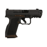 METE MC9 Prime Radian, Semi-automatic, Striker Fired, Polymer Frame Pistol, Compact, 9MM, 3.8" Barrel, Radian Ramjet and Afterburner Compensator, Night Fision Tritium Sights, Matte Finish, Gray, 10 Rounds, 2 Magazines HG8612G-N