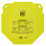 AR500, 13" Octagon, Steel Target, Yellow 1116695