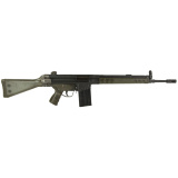 CA-3, Semi-automatic Rifle, 762NATO, 18" Threaded Barrel, Battle Worn Finish, Black with Olive Drab Green Polymer Furniture, Birdcage Style Flash Hider, Adjustable Front with Rotary Aperture Rear Sight, 20 Rounds, 1 Magazine RI5601-X