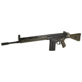 CA-3, Semi-automatic Rifle, 762NATO, 18" Threaded Barrel, Battle Worn Finish, Black with Olive Drab Green Polymer Furniture, Birdcage Style Flash Hider, Adjustable Front with Rotary Aperture Rear Sight, 20 Rounds, 1 Magazine RI5601-X