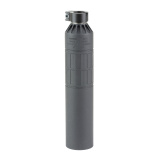 EOS-AK, 7.62X39, Suppressor, 3D Printed 718 Inconel Construction, Matte Finish, Black, 14X1 LH Thread Pitch Collet System for AKM Mounting SU0021013-N