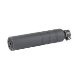EOS-AK, 7.62X39, Suppressor, 3D Printed 718 Inconel Construction, Matte Finish, Black, 14X1 LH Thread Pitch Collet System for AKM Mounting SU0021013-N
