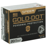 Speer Gold Dot, Personal Protection, 32ACP, 60 Grain, Hollow Point, 20 Round Box 23604GD