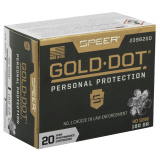 Speer Gold Dot, Personal Protection, 40S&W, 180 Grain, Hollow Point, 20 Round Box 23962GD