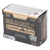 Speer Gold Dot, 40 S&W, 165Gr, Gold Dot Hollow Point, 20 Round Box 24259
