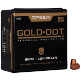 Gold Dot Bullets .355 Diameter 124 Grain Hollow Point