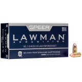 Speer Lawman, 9mm, 115 Grain, Total Metal Jacket, 50/Box 53650