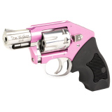 The Walker, Revolver, Double Action Only, 22LR, 2" Barrel, Aluminum Samll Frame, Anodized Finish, Pink, Silver Hi-Polish Components, Small Compact Rubber Grips, Fixed Sights, 8 Rounds 52251