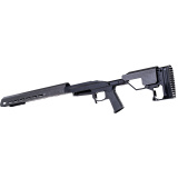 Modern Precision Rifle Chassis, Black Andodized, Fits Remington 700 Long Action, 17" M-Lok Forend 810-00001-03