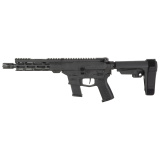 Banshee MK10 AR Pistol | 10MM, 8" Barrel .578X24 Thread Pitch, Armor Black Cerakote Finish, CMMG Pistol Grip, Pistol Stabilizing Brace, Ambidextrous Controls, 15 Rounds, 1 Magazine 10A570F-AB