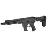 Banshee MK10 AR Pistol | 10MM, 8" Barrel .578X24 Thread Pitch, Armor Black Cerakote Finish, CMMG Pistol Grip, Pistol Stabilizing Brace, Ambidextrous Controls, 15 Rounds, 1 Magazine 10A570F-AB