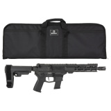 Banshee MK10 AR Pistol | 10MM, 8" Barrel .578X24 Thread Pitch, Armor Black Cerakote Finish, CMMG Pistol Grip, Pistol Stabilizing Brace, Ambidextrous Controls, 15 Rounds, 1 Magazine 10A570F-AB