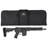 Banshee MK4, Semi-automatic, AR Pistol, 338 ARC, 10.5" Barrel, 5/8X24 Thread Pitch, Cerakote Finish, Armor Black, CMMG Pistol Grip, Pistol Stabilizing Brace, Ambidextrous Controls, 10 Rounds, 1 Magazine 34A390F-AB