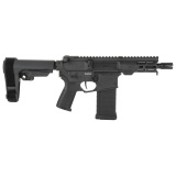 Banshee MK4, Semi-automatic, AR Pistol, 5.7X28MM, 5" Barrel 1/2X28 Thread Pitch, Cerakote Finish, Armor Black, CMMG Pistol Grip, Pistol Stabilizing Brace, Ambidextrous Controls, 32 Rounds, 1 Magazine 54A3B0F-AB