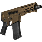 Dissent, Semi-automatic Pistol, AR, 556NATO, 6.5" Barrel, Cerakote Finish, Midnight Bronze, Manual Safety, 30 Rounds, 2 Magazine 55A938F-MB