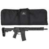 Banshee MK4, Semi-automatic, AR Pistol, 556NATO, 12.5" Barrel 1/2X28 Thread Pitch, Cerakote Finish, Armor Black, CMMG Pistol Grip, Pistol Stabilizing Brace, Ambidextrous Controls, 30 Rounds, 1 Magazine 55AC20A-AB