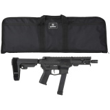 Banshee MKGs, Semi-automatic, AR Pistol, 9MM, 5" Barrel, 1/2X28 Thread Pitch, Cerakote Finish, Armor Black, CMMG Pistol Grip, Pistol Stabilizing Brace, Ambidextrous Controls, 33 Rounds, 1 Magazine 99A290F-AB