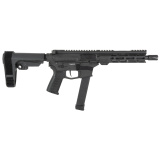Banshee MKGs, Semi-automatic, AR Pistol, 9MM, 8" Barrel, 1/2X28 Thread Pitch, Cerakote Finish, Armor Black, CMMG Pistol Grip, Pistol Stabilizing Brace, Ambidextrous Controls, 33 Rounds, 1 Magazine 99A520F-AB