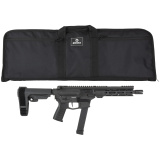 Banshee MKGs, Semi-automatic, AR Pistol, 9MM, 8" Barrel, 1/2X28 Thread Pitch, Cerakote Finish, Armor Black, CMMG Pistol Grip, Pistol Stabilizing Brace, Ambidextrous Controls, 33 Rounds, 1 Magazine 99A520F-AB