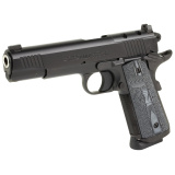 Combat Unit Government, 1911, Semi-automatic, Full Size, Metal Frame Pistol, 9MM, 5" Barrel, Matte Finish, Black, G10 Grips, Adjustable Sights, Optic Ready, Ambidextrous Thumb Safety, 8 Rounds, 1 Magazine O1082CCU-OR