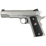 Government Delta Elite 10mm 5 Inch Barrel Stainless Steel Frame and Slide with Brushed Finish Novak Sights Black Checkered Composite Grips With Delta Medallions 8 Round