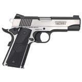 Combat Elite Commander, Semi-automatic, 1911, 9MM, 4.25" Barrel, Stainless Steel Frame, Two-Tone Finish, G10 Grips, 9Rd, 1 Magazine, Right Hand, Upswept Beavertail Grip Safety, Ambidextrous Thumb Safety, Novak Night Sights O4082CE