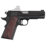 Lightweight Combat Commander, 1911, Semi-automatic, Metal Frame Pistol, Commander Size, 45ACP, 4.25" Barrel, Steel, Anodized Finish, Blued, Optics Ready, G10 Checkered Black Cherry Grips, White Dot Sights, 8 Rounds, 1 Magazine O4840XE-OR