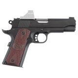Combat Commander, 1911, Semi-automatic, Metal Frame Pistol, Commander Size, 45ACP, 4.25" Barrel, Steel, Blued Finish, Optics Ready, G10 Checkered Black Cherry Grips, White Dot Carry Novak Sights, 8 Rounds, 1 Magazine O4940XE-OR