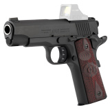 Combat Commander, 1911, Semi-automatic, Metal Frame Pistol, Commander Size, 45ACP, 4.25" Barrel, Steel, Blued Finish, Optics Ready, G10 Checkered Black Cherry Grips, White Dot Carry Novak Sights, 8 Rounds, 1 Magazine O4940XE-OR