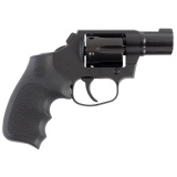Night Cobra, Revolver, Double Action Only, 38 Special, 2" Barrel, DLC Finish, Black, Hogue Rubber Grips, Brass Bead Front Sight, 6 Rounds COBRA-MB2RNS