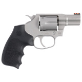 Cobra, Revolver, Double/Single Action, 38 Special, 2" Barrel, Brushed Stainless Steel Finish, Silver, Hogue Rubber Grips, Fiber Optic Sight, 6 Rounds COBRA-SM2RFO