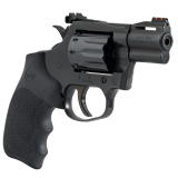 King Cobra, Revolver, Double/Single Action, 22 LR,2" Barrel, Carbon Steel, Polished Blued Finish, Hogue Rubber Grips, Fiber Optic Front and Adjustable Rear Sights, 10 Rounds KCOBRA22-BP2RFO