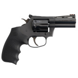 King Cobra, Revolver, Double/Single Action, 22 LR,3" Barrel, Carbon Steel, Polished Blued Finish, Hogue Rubber Grips, Fiber Optic Front and Adjustable Rear Sights, 10 Rounds KCOBRA22-BP3RFO