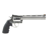 Kodiak, Revolver, Double Action/Single Action, Metal Frame Revolver, 44 Magnum, 8" Barrel, Vent Rib, Ported Barrel, Stainless Steel Finish, Silver, Rubber Grip, Fiber Optic Front Sight, 6 Rounds KODIAK-SP8RTS