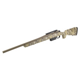 Cascade Varmint Hunter, Bolt Action Rifle, 204 Ruger, 20" Threaded Barrel, 5/8x24 Thread Pitch, Cerakote Finish, Flat Dark Earth, Synthetic Kryptek Highlander Stock, 10 Rounds, 1 Magazine CR4050