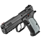 Shadow 2 Compact, Double Action/Single Action, Semi-automatic, Metal Frame Pistol, 9MM, 4" Barrel, Matte Finish, Black, Aluminum Grips, Manual Safety, Optics Cut Slide, Red Fiber Optic Front Sight/Adjustable Rear, 10 Rounds, 2 Magazines 01252