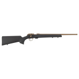 457 American, Bolt Action Rifle, 22 Long Rifle, 20" Barrel, Threaded 1/2X28, 11mm Dovetail, Cerakote Finish, Bronze, Black Synthetic Stock, 5 Rounds 02394