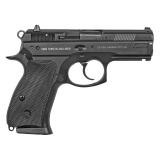 CZ 75 P01 Compact With De-cocker (10 Rd Mag Version) |9mm Luger 3.7 Inch Barrel Black Polycoat Finish, Two 10 Round Magazines