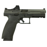 P-10F, Striker Fired, Semi-automatic, Polymer Frame Pistol, Sub-Compact, 9MM, 4.5" Barrel, Nitride Finish, Black, Night Sights, 19 Rounds, 3 Magazines, Holosun SCS Installed 086092