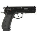 CZ 75 SP-01| 9MM, 4.6" Barrel, Steel, Black Polycoat Finish, Black Rubber Grips, Fixed Sights, 1 19 Round Magazine, 89352