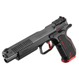 Shadow 2, Target Limited, TALO, Double Action/Single Action, Semi-automatic, Metal Frame Pistol, 9MM, 6" Barrel, Nitride Finish, Black, G10 Grips, Manual Safety, LPA Adjustable Sights, 17 Rounds, 2 Magazines, Flat Trigger With Adjustable LOP, Adjustable