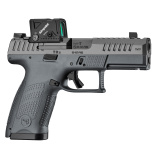 P-10 C OR Ported COA 9MM, 4" Ported Barrel, Integrated Compensator, Black, Aimpoint COA Red Dot, Contrast Luminescent 3 Dot Sights, Trigger Safety, 15 Rounds, 2 Magazines Semi-automatic, Striker Fired, Polymer Frame Pistol, Compact